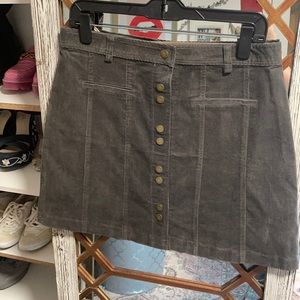Corduroy mini skirt